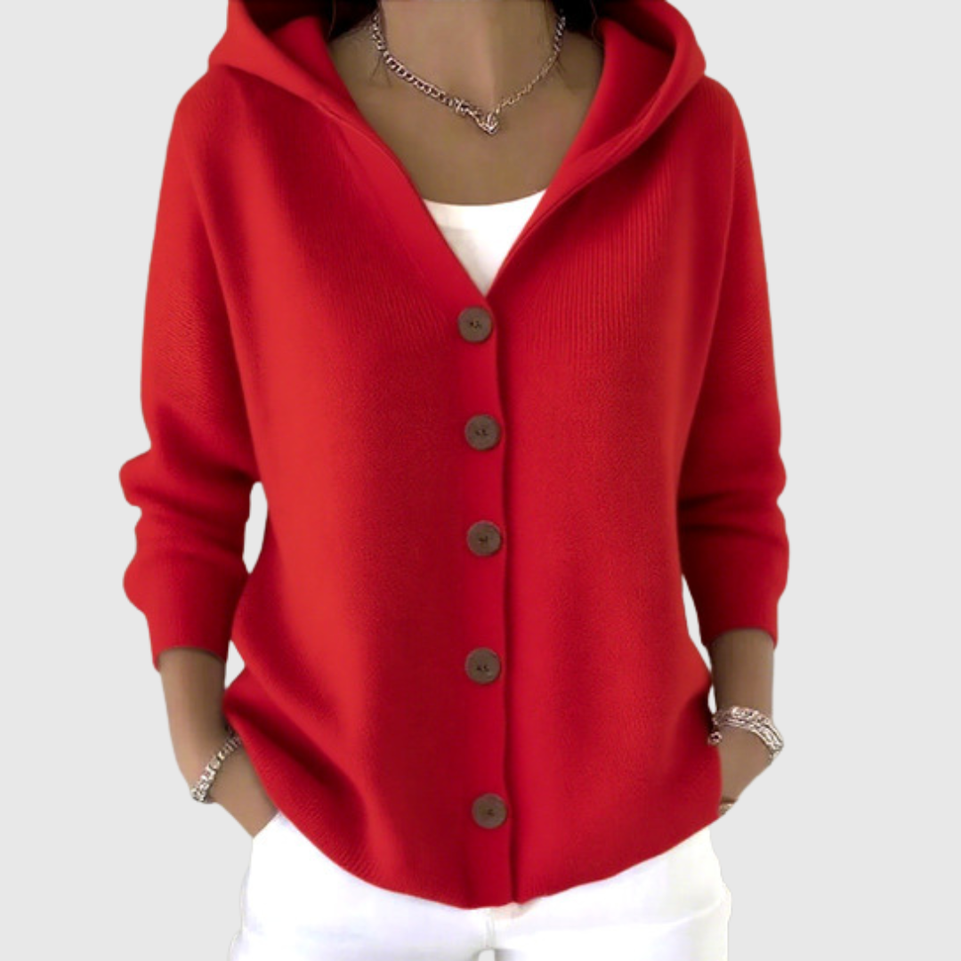 Giuseppa | Gilet en maille à capuche