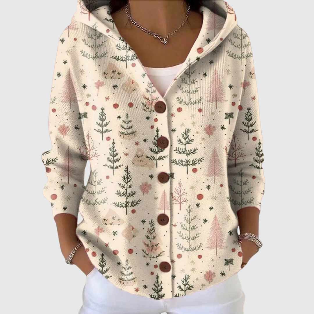 Marcella | Gilet en maille à capuche