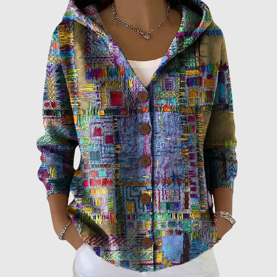 Marinella | Gilet en maille à capuche
