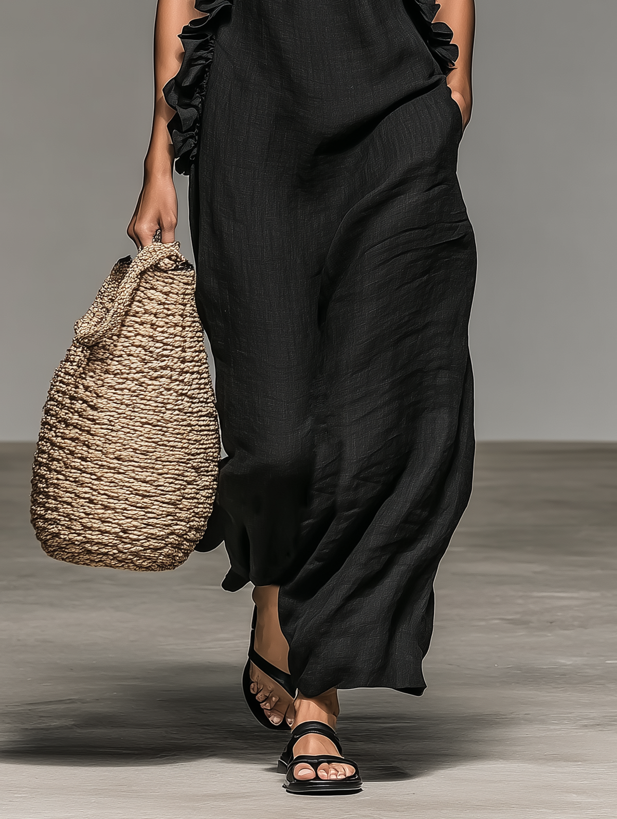 Lua | Robe longue à poches