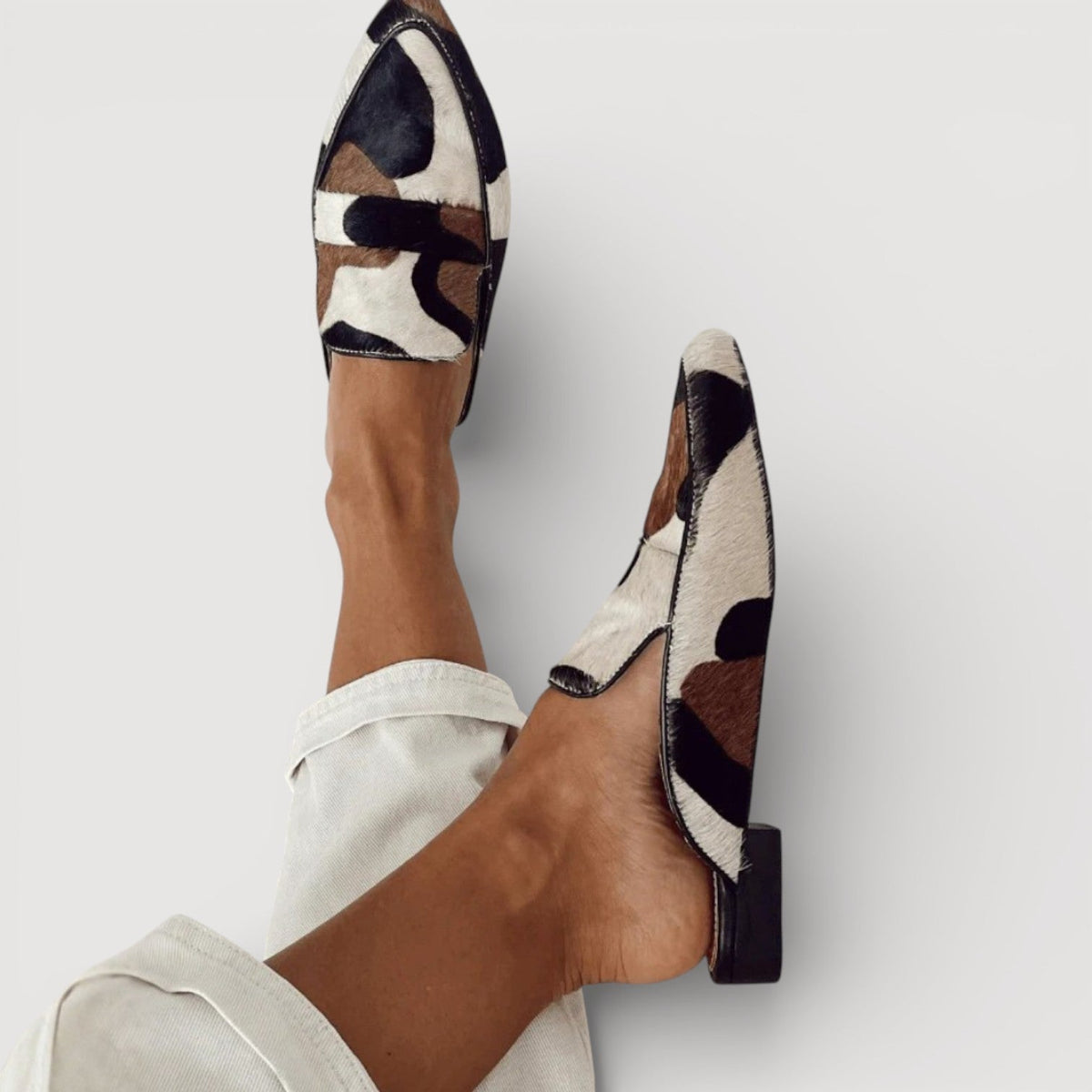 Maria | Mocassins confortables imprimé vache
