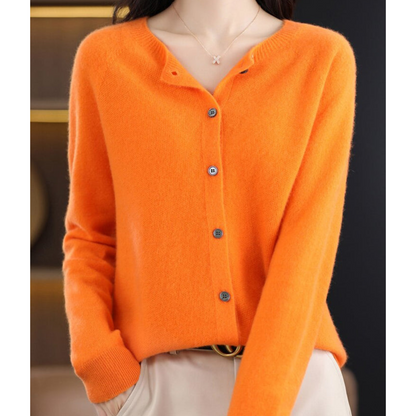 Mercy | Cardigan en Laine Mérinos à Col Rond