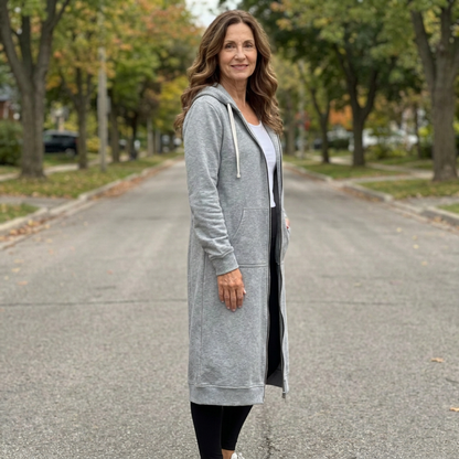 Brixley™ | Cardigan Long Zippé Oversize