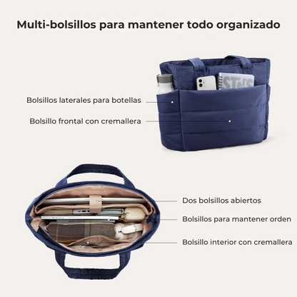 Sac matelassé organisé