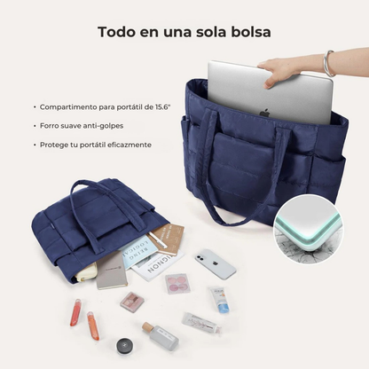 Sac matelassé organisé