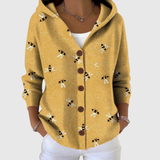 Isabella | Gilet en maille à capuche