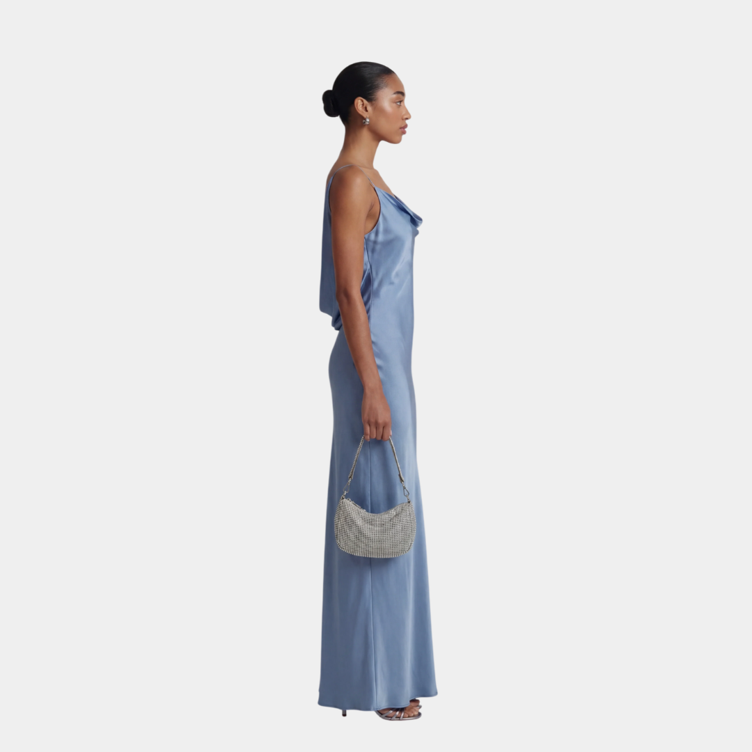 Luna | Robe longue en satin