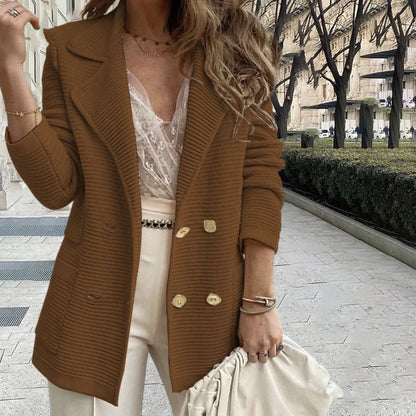 Lea | Manteau décontracté uni