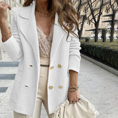Lea | Manteau décontracté uni