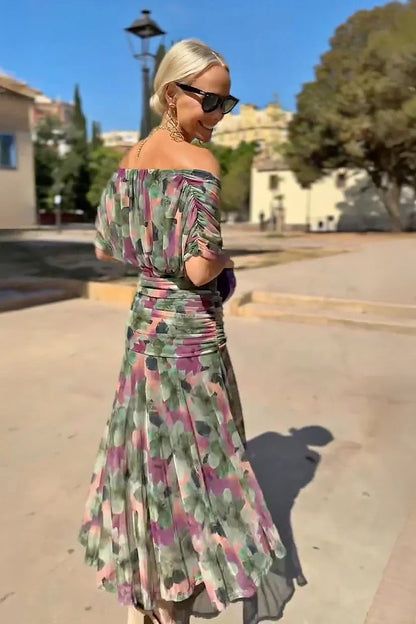 Louise | Robe longue de soirée à col V