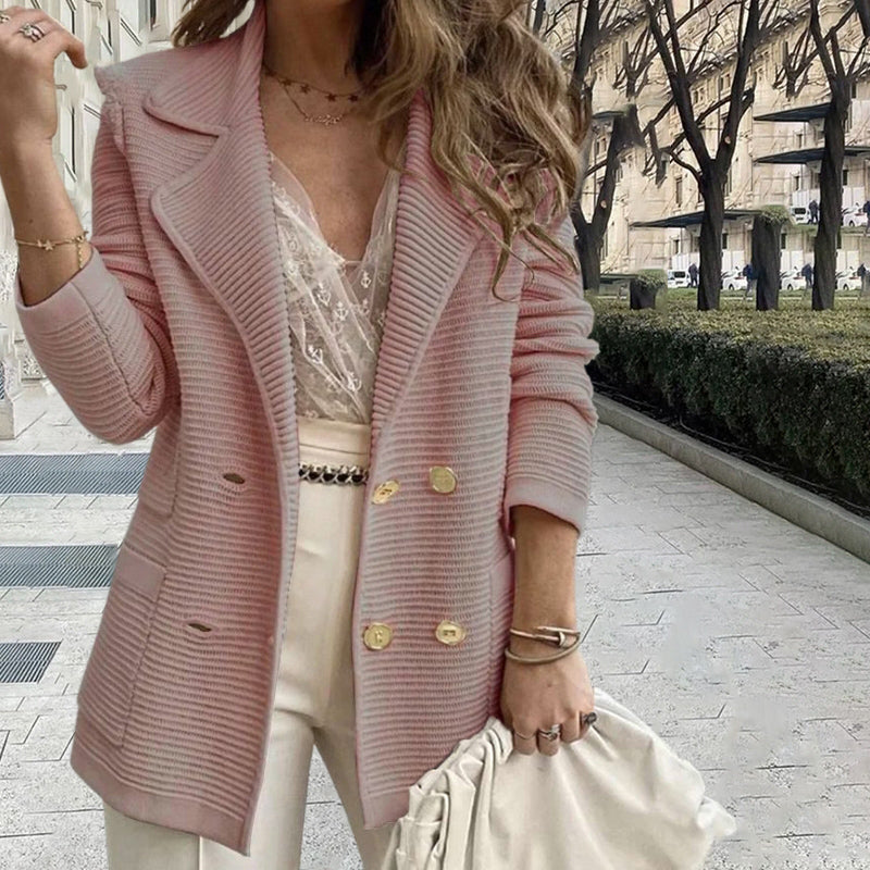 Lea | Manteau décontracté uni