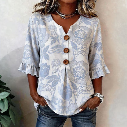 Sofia | Blouse vintage à imprimé fleuri