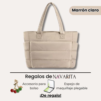 Sac matelassé organisé