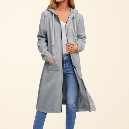 Brixley™ | Cardigan Long Zippé Oversize