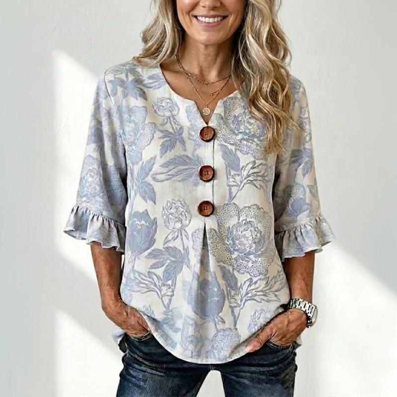 Sofia | Blouse vintage à imprimé fleuri