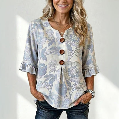 Sofia | Blouse vintage à imprimé fleuri