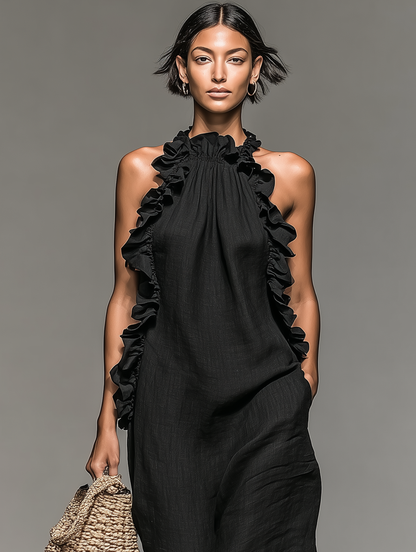 Lua | Robe longue à poches