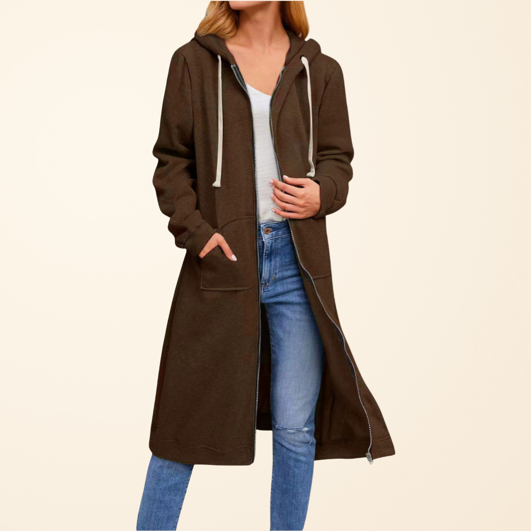 Brixley™ | Cardigan Long Zippé Oversize