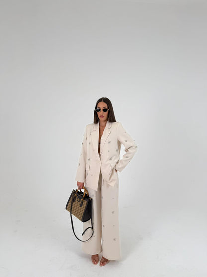 KATIA | Ensemble veste et pantalon à strass