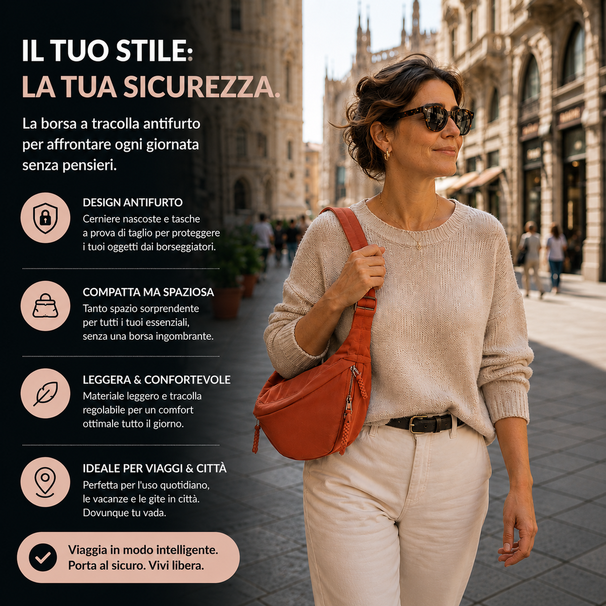 Gioi | Sac porté épaule orange