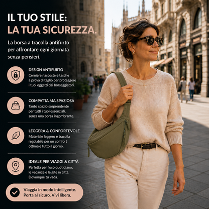 Viola | Sac porté épaule vert olive