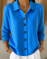 Sienna | Cardigan à Col Boutonné