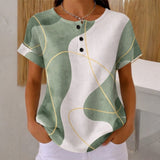 Marta | Blouse décontractée color block