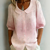 Blouse vintage à imprimé fleuri