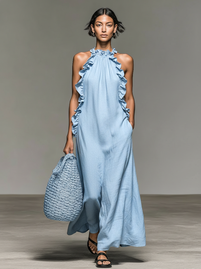 Lua | Robe longue à poches