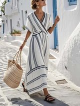 SERENITY | Chic Coastal Maxi with Flattering Fit and Breathable Ease