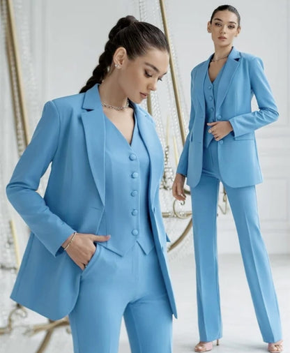 Lia | Tailleur « Safira » (veste, pantalon et gilet)