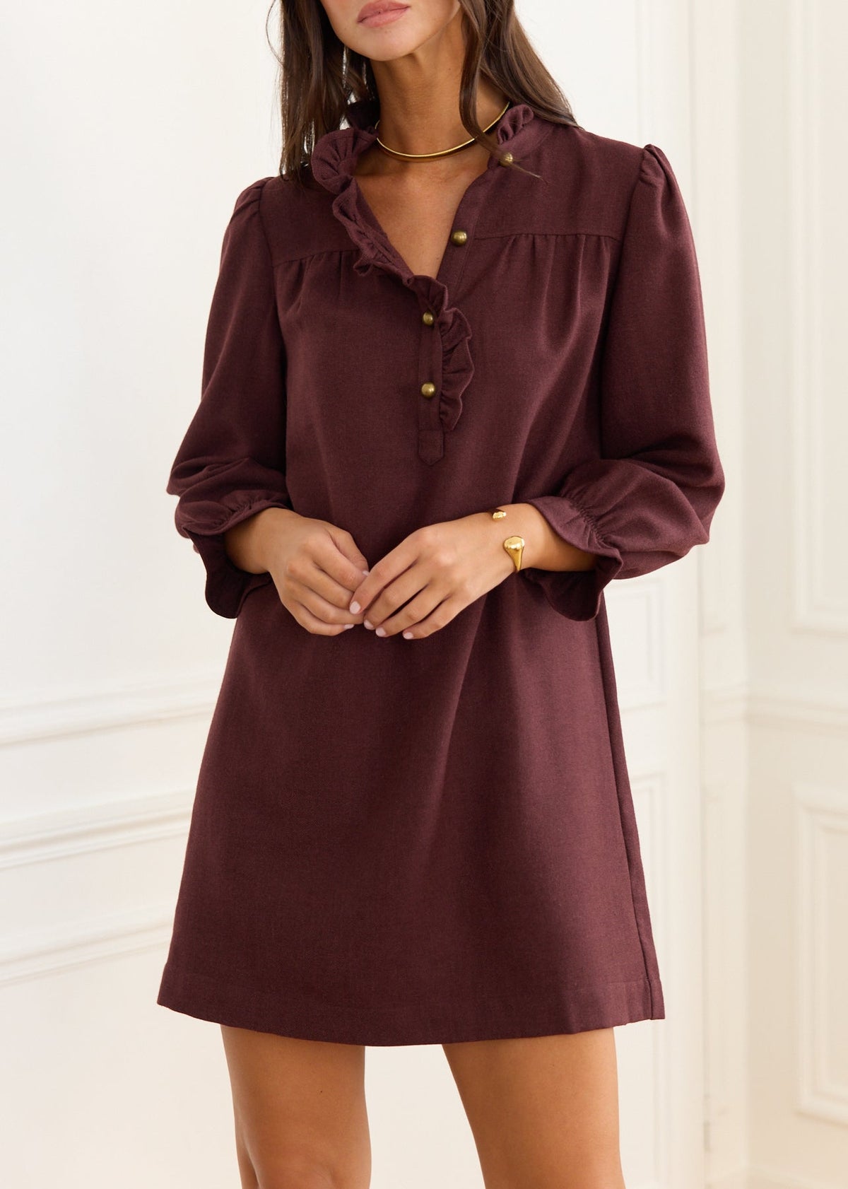 Robe courte en maille Anne