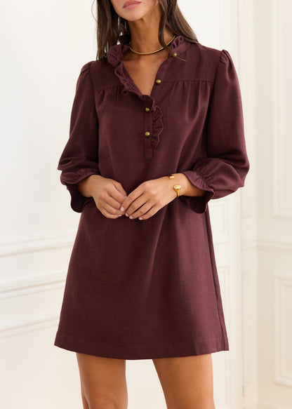 Robe courte en maille Anne