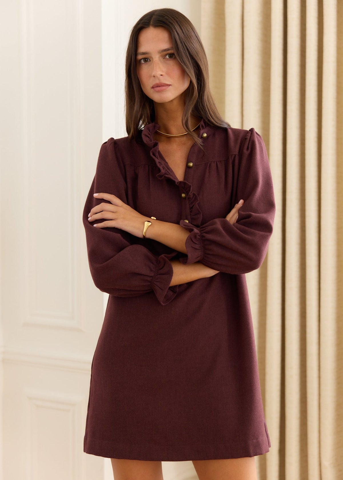 Robe courte en maille Anne