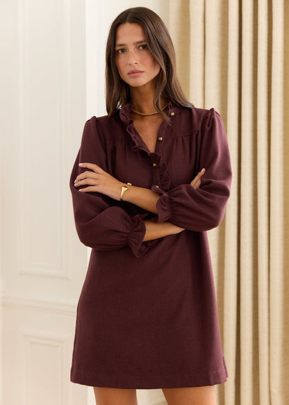 Robe courte en maille Anne