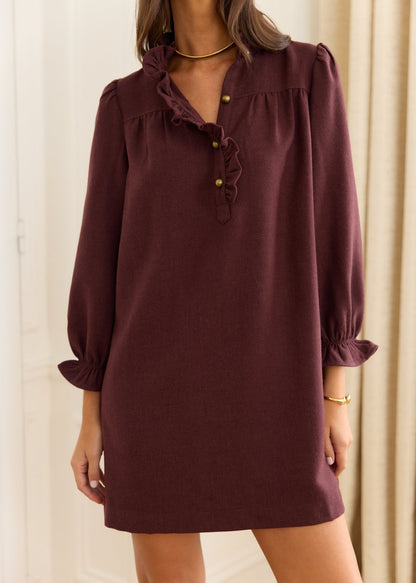 Robe courte en maille Anne