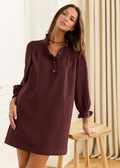 Robe courte en maille Anne