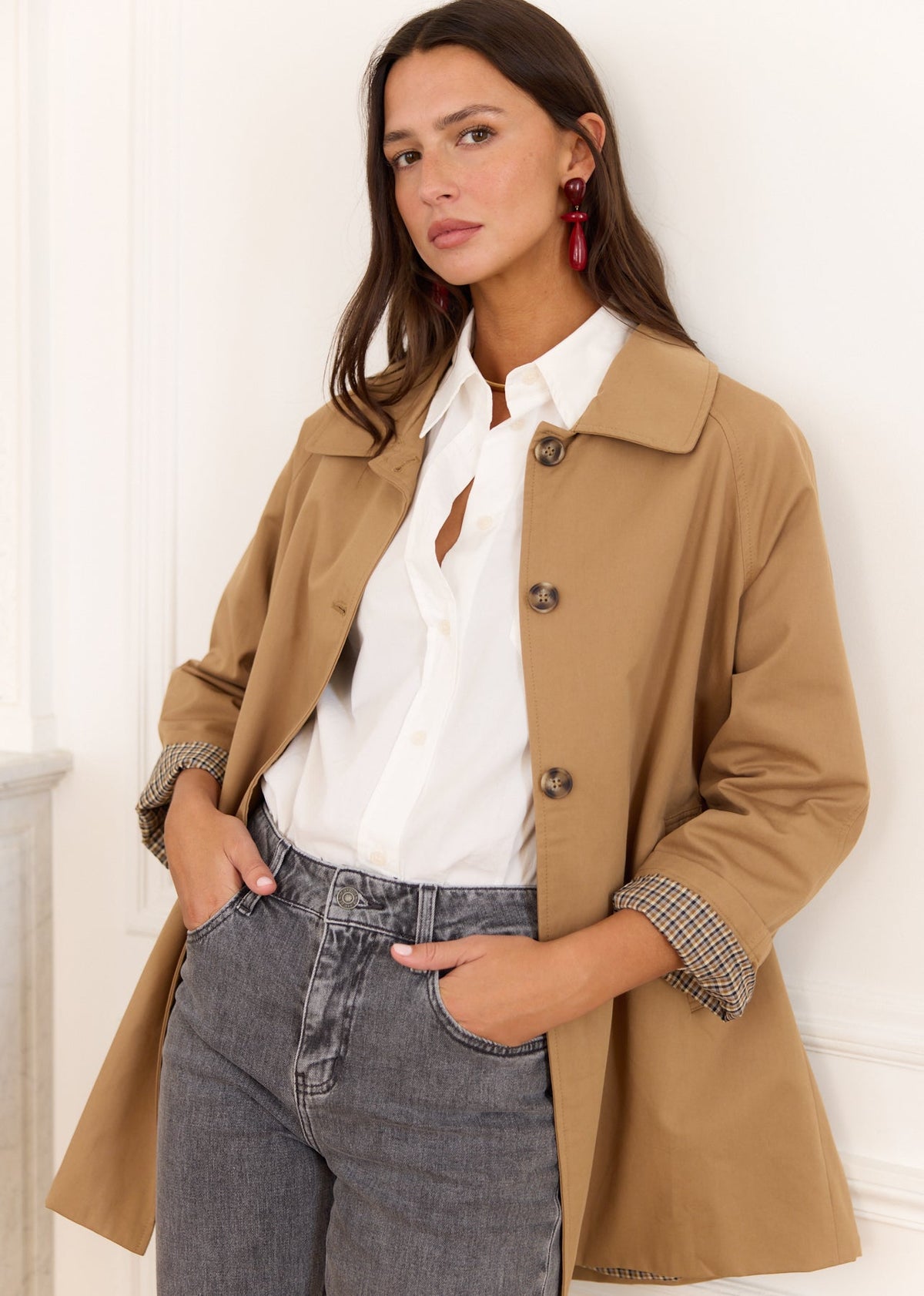 Trench mi-long Aron