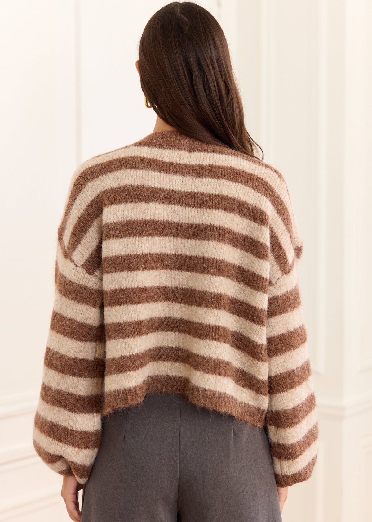 Gilet en maille rayé Mirta