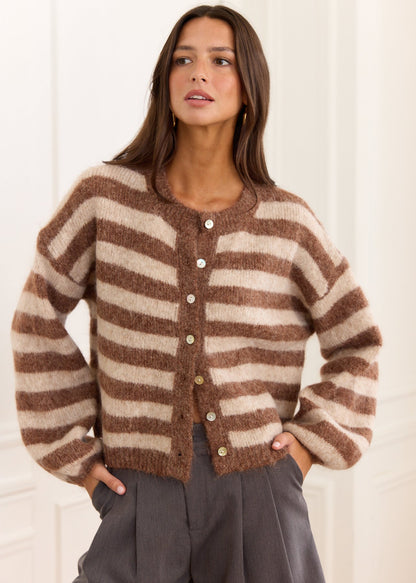 Gilet en maille rayé Mirta