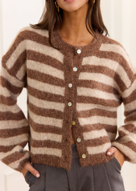 Gilet en maille rayé Mirta