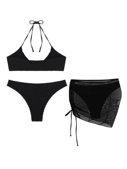 Matilda | Bikini trois pièces dos nu uni