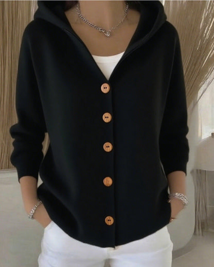 Zoé | Cardigan à Capuche en Maille Douce