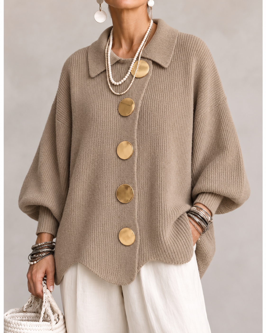 Ardelle™ | Cardigan Oversize à Col