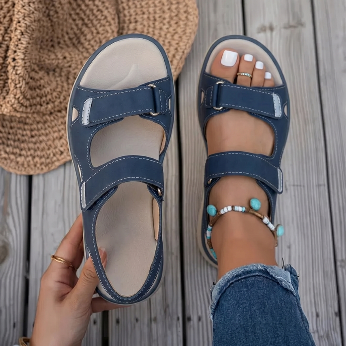 Noreen | Sandales réglables confort