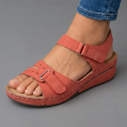 Coralie | Sandales compensées rembourrées confort