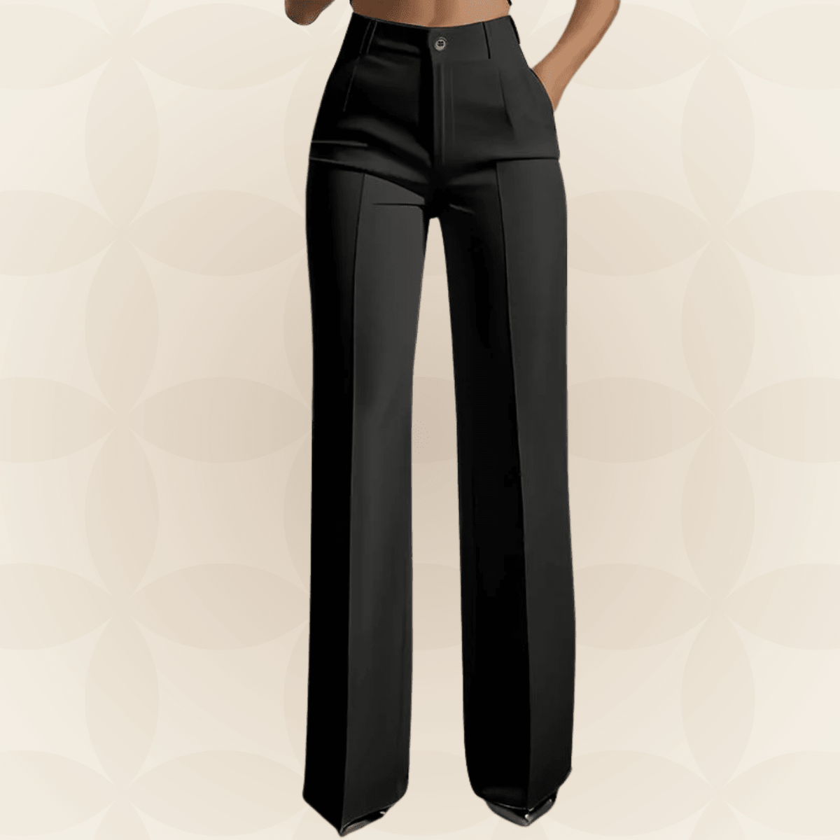 Karin | Pantalon élégant à jambe large - Maison Lunelle