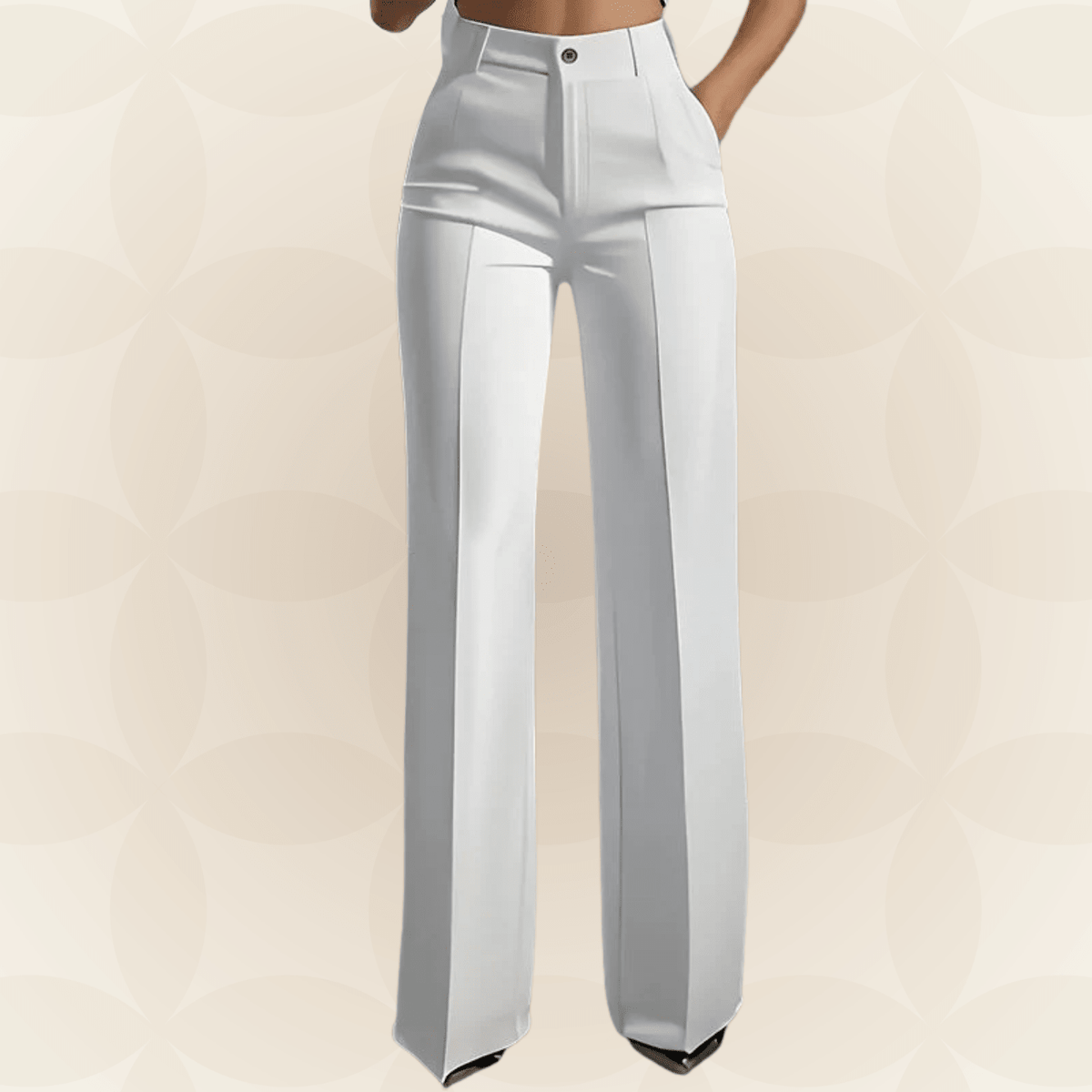 Karin | Pantalon élégant à jambe large - Maison Lunelle