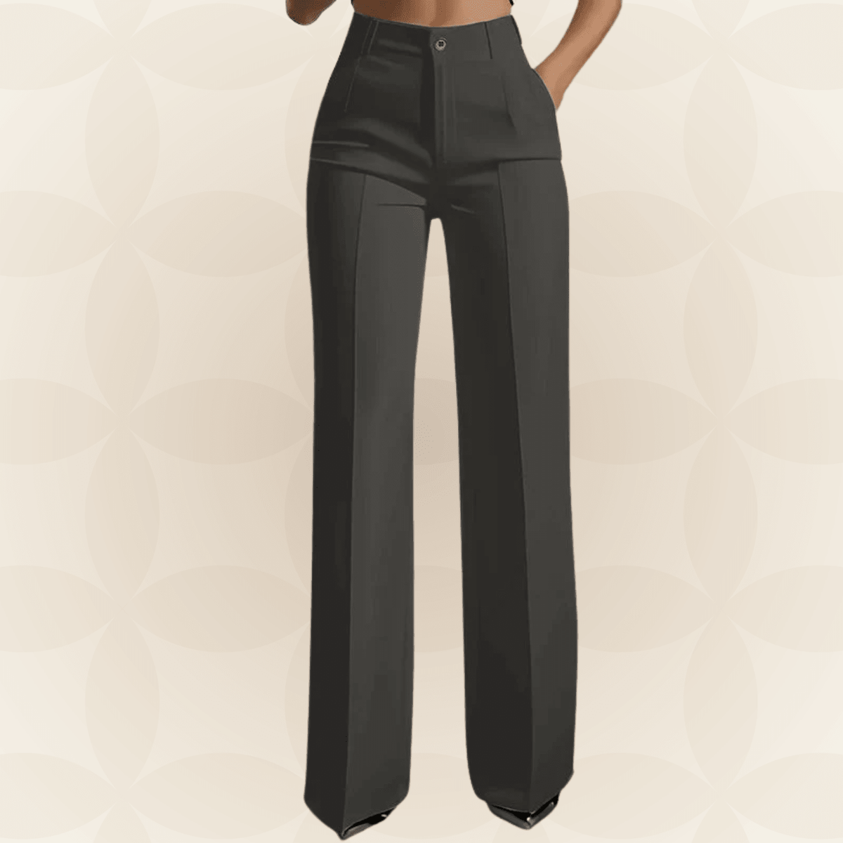 Karin | Pantalon élégant à jambe large - Maison Lunelle