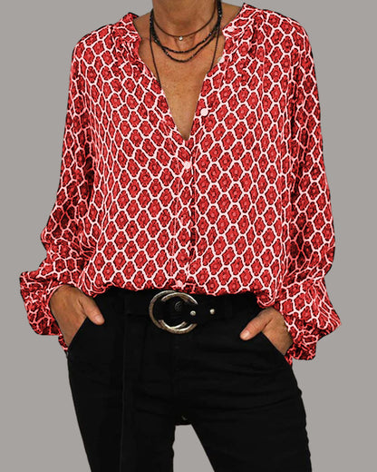 Ana | Blouse décontractée col V
